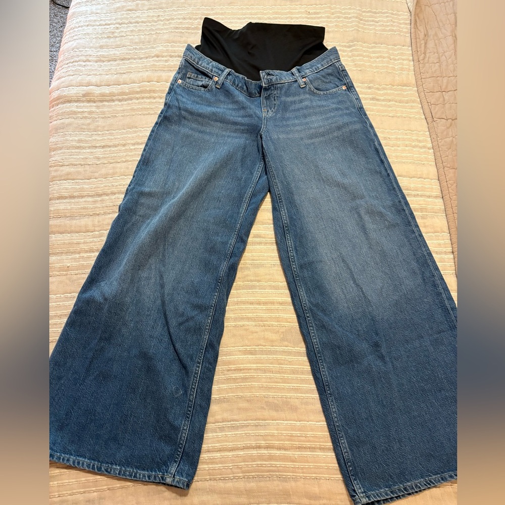 GAP Women's Wide Leg Blue Jeans